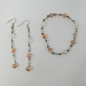Handmade Earrings and Bracelet Set